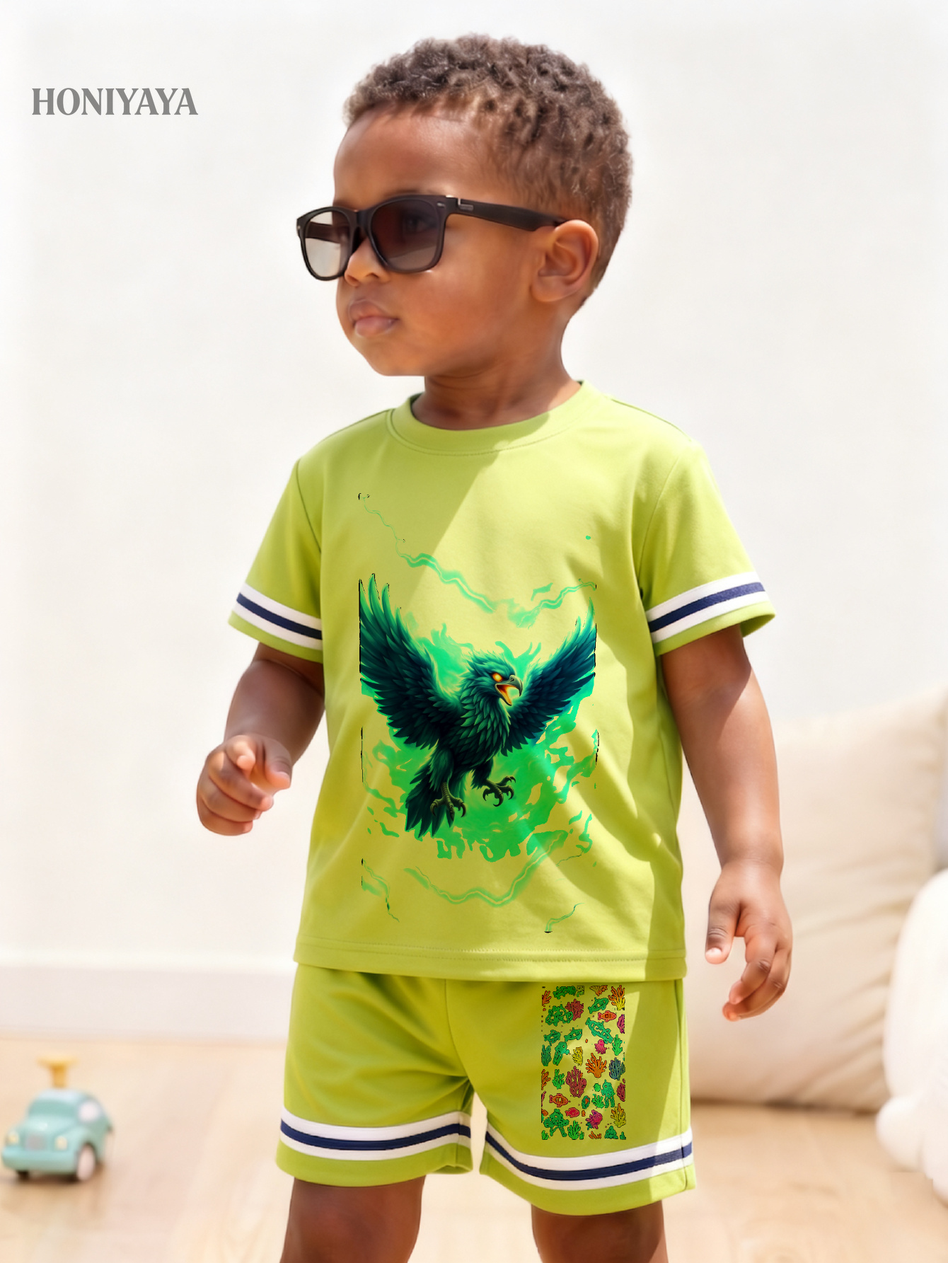 Outdoor Adventure Outfit - 2 Pcs Baby Boy Clothes Summer