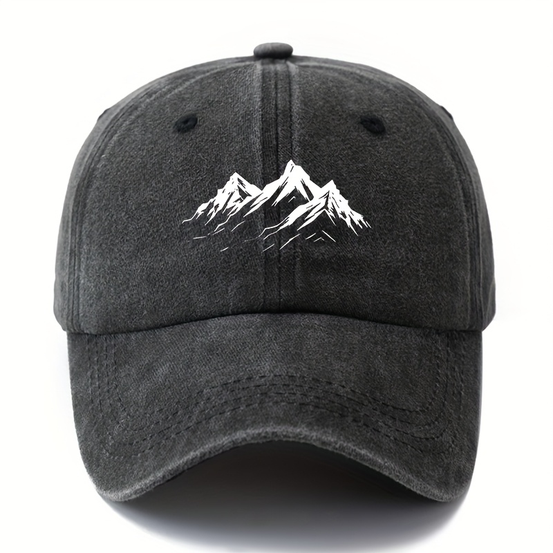 Outdoor Adventure For Adults - Men's printed mountain baseball cap classic