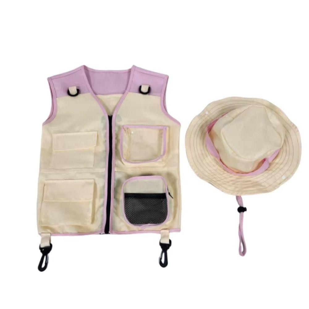 Outdoor Adventure Outfit - Summer Clothing Kids Explorer Vest Hat