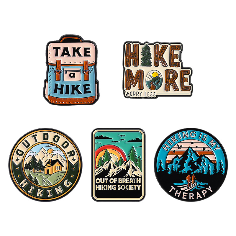 Outdoor Adventure Outfit - Outdoor adventure style badges, mountain climbing