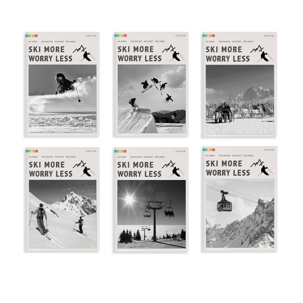 Ski More Worry Less Poster, Sk - مراجعة Outdoor Adventure York وسعره