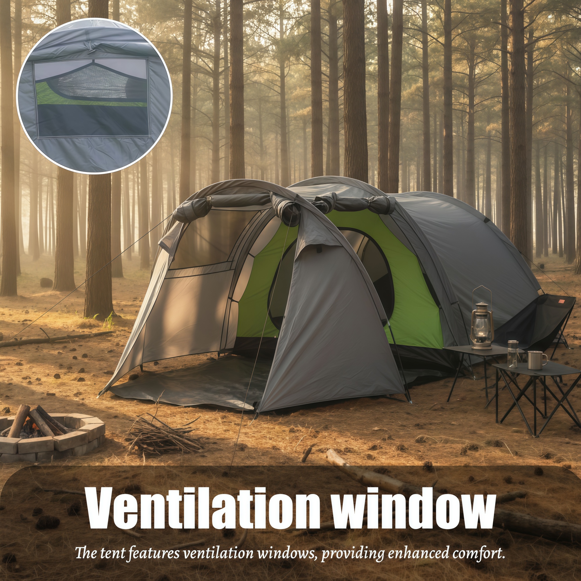 3-4 Person Spacious Portable T - مراجعة Outdoor Adventure Group وسعره