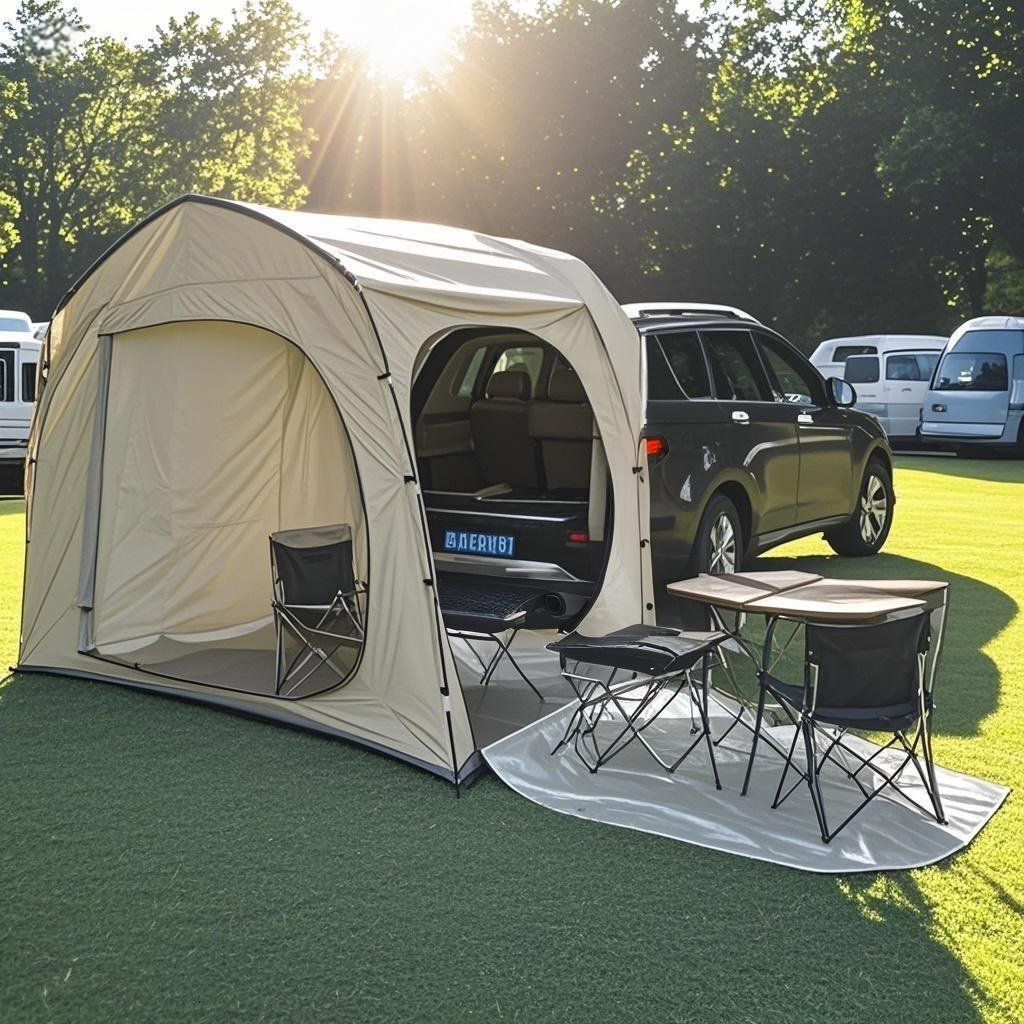 Off-Road Car Tent SUV Tailgate - مراجعة Outdoor Adventure Dome Shelter وسعره