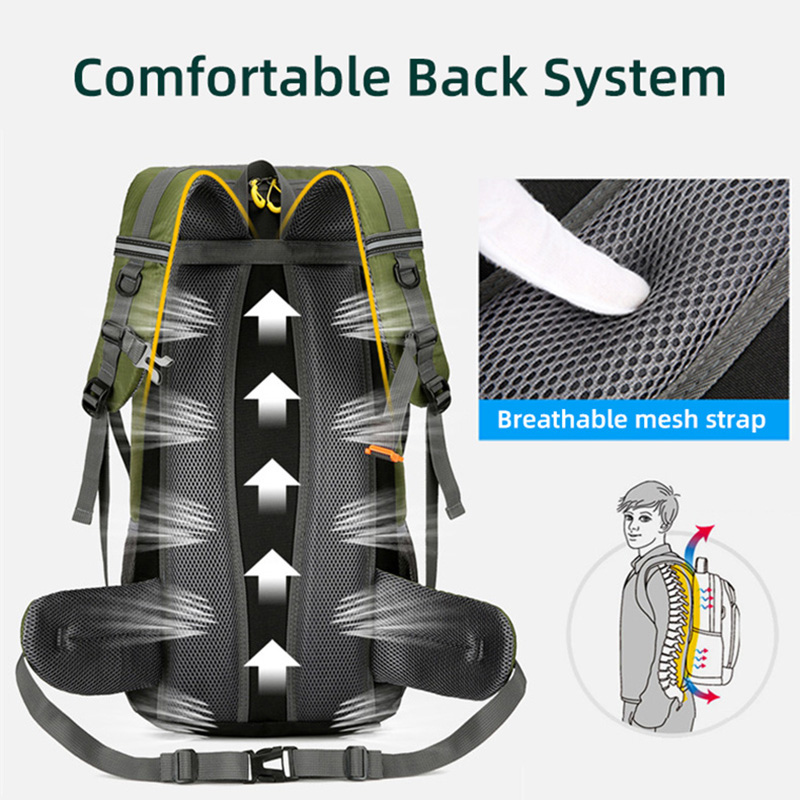 50L Travel Backpack Camping Me - مراجعة Outdoor Adventure Shoes وسعره