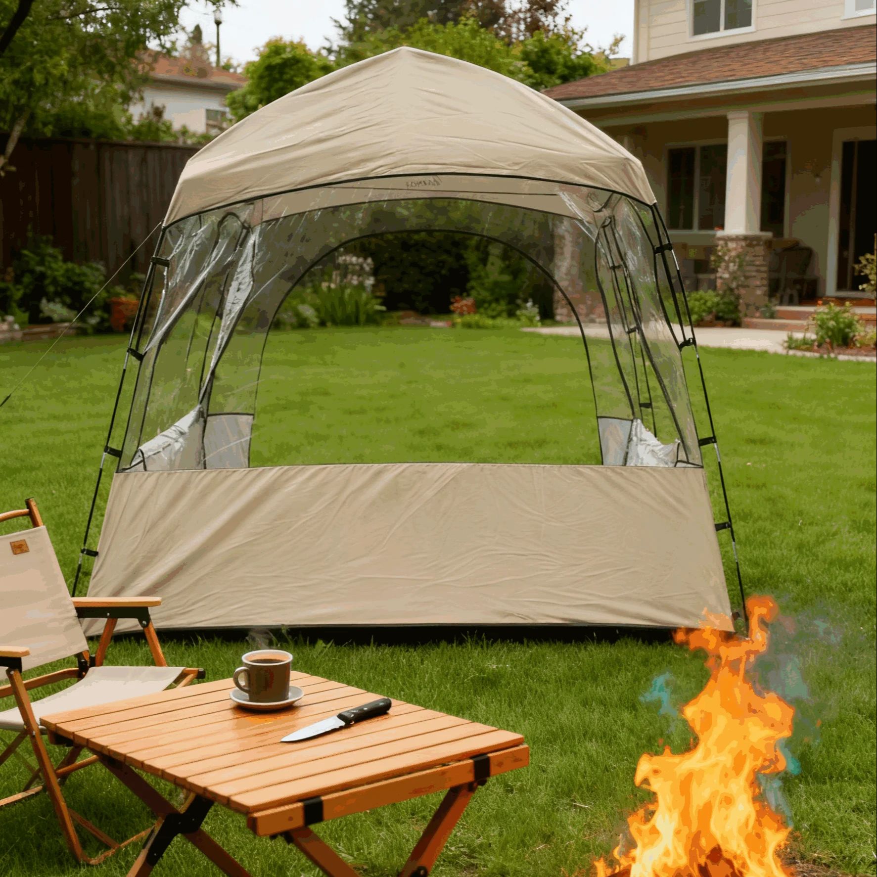 Gardens, Patios, Outdoor Adven - مراجعة Outdoor Adventure Dome Shelter وسعره